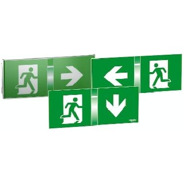 Schermo segnalazione con 3 pittogrammi destra/sinistra/ basso, Exiway Smartled, 24m, Accessorio di Segnalazione - SCHNEIDER ELECTRIC OVA53158 product photo Photo 01 3XL