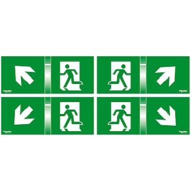 4 Schermi 45 gradi per Kit Segnalazione Exiway Smartled 24m, Accessorio di Segnalazione - SCHNEIDER ELECTRIC OVA53165 product photo Photo 01 3XL