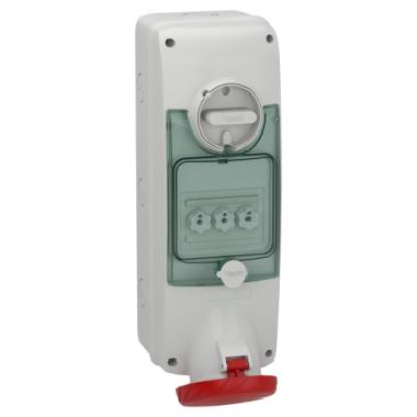 Presa da parete inter./fusibilata Unika IP65 63A 380V 3P+T - SCHNEIDER ELECTRIC PKB63R534 product photo Photo 01 3XL