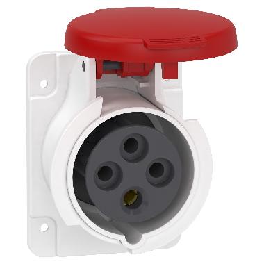 Presa fissa BT da incasso diritta IP44 16A 380V 3PT cablaggio rapido - SCHNEIDER ELECTRIC PKY16G434 product photo Photo 01 3XL