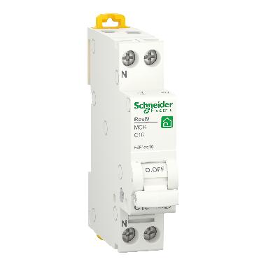 Interruttore magnetotermico RESI9 MCB 1P+N C 16A 4500A 1 Modulo - SCHNEIDER ELECTRIC R9P35616 product photo Photo 01 3XL