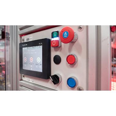 Pulsante luminoso rosso D.22 - filoghiera ad impulso - 230V - 1NO+1NC- LED universale - SCHNEIDER ELECTRIC XB4BW34M5 product photo Photo 03 3XL