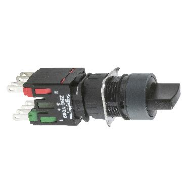 Selettore nero D.16 - leva - 3 posizioni - 1NO+1NC - SCHNEIDER ELECTRIC XB6AD235B product photo Photo 01 3XL