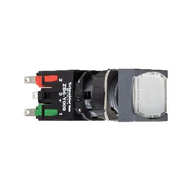 Pulsante luminoso bianco D.16- filoghiera ad impulso - 24V - 1NO - SCHNEIDER ELECTRIC XB6CW1B1B product photo Photo 01 3XL