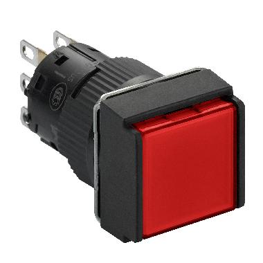 Pulsante luminoso rosso D.16 - filoghiera ad impulso- 24V - 1 NC/NO - SCHNEIDER ELECTRIC XB6ECW4B1P product photo Photo 01 3XL
