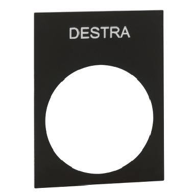 TARGHETTA DESTRA - SCHNEIDER ELECTRIC ZB2BY2609 - SCHNEIDER ELECTRIC ZB2BY2609 - SCHNEIDER ELECTRIC ZB2BY2609 product photo Photo 01 3XL