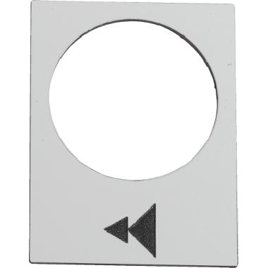 Etichetta - 30x40mm - bianco - sollevamento o destra, lento-veloce - SCHNEIDER ELECTRIC ZB2BY4903 product photo Photo 01 3XL