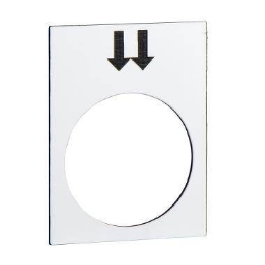Etichetta - 30x40mm - bianco - destra, veloce - SCHNEIDER ELECTRIC ZB2BY4908 product photo Photo 01 3XL