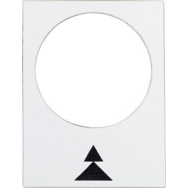Etichetta - 30×40mm - bianco - destra, lento-veloce - SCHNEIDER ELECTRIC ZB2BY4909 product photo Photo 01 3XL
