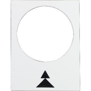 Etichetta - 30x40mm - bianco - destra, lento-veloce - SCHNEIDER ELECTRIC ZB2BY4909 product photo Photo 01 3XL