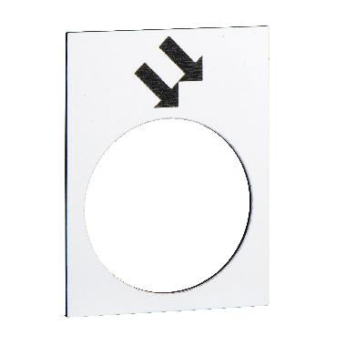 Etichetta - 30x40mm - bianco - avanti, veloce - SCHNEIDER ELECTRIC ZB2BY4914 product photo Photo 01 3XL