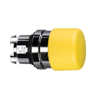 Testa pulsante D. 22 - ad impulso - fungo ? 30 - giallo - SCHNEIDER ELECTRIC ZB4BC54 product photo Photo 01 3XL