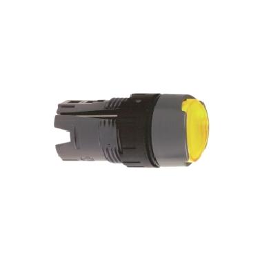 Testa pulsante luminoso circolare D.16 - filo ghiera - giallo - SCHNEIDER ELECTRIC ZB6AW5 product photo Photo 01 3XL
