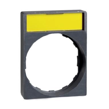 Porta etichetta 30 X 40mm c/etichetta neutra per unit? D.22 c/testa circolare - [prezzo per 100 pz] - SCHNEIDER ELECTRIC ZBY2H101 product photo Photo 01 3XL