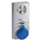 Presa da incasso interbloccata con fusibile Unika IP65 16A 220V 3P+T - SCHNEIDER ELECTRIC 82182 product photo