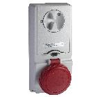 Presa da incasso interbloccata con fusibile Unika IP65 32A 380V 2P+T - SCHNEIDER ELECTRIC 82195 product photo