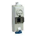 Presa da parete interbloccata /vano DIN Isoblock IP65 16A 220V 2P+T - SCHNEIDER ELECTRIC 82754 product photo