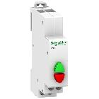 Pulsante iPB 1NA+1NC 20A 250Vca doppio verde+rosso - SCHNEIDER ELECTRIC A9E18034 product photo