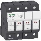 Portafusibile TeSys DF 32A - fusibile 10x38 3P+N con LED - SCHNEIDER ELECTRIC DF103NV product photo