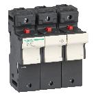Portafusibile TeSys DF 125A - fusibile 22x58 3P - SCHNEIDER ELECTRIC DF223C product photo