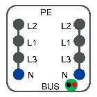 SPINA 10A 3F+N A MORSETTI - SCHNEIDER ELECTRIC KBC10DCB40 product photo