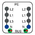 SPINA 10A L2+N CON CAVO L=0,8M - SCHNEIDER ELECTRIC KBC10DCS201 - SCHNEIDER ELECTRIC KBC10DCS201 - SCHNEIDER ELECTRIC KBC10DCS201 product photo