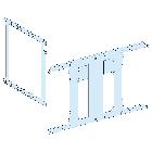 Piastra di fondo NS1000 H fis/dir/rot 4P - SCHNEIDER ELECTRIC LVS03480 product photo