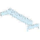 Supporto inferiore barre V laterale 5/10mm - SCHNEIDER ELECTRIC LVS04663 product photo