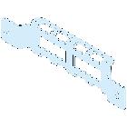 ADATTATORE SUPPORTI AMARRAGGIO CAVI P400 4 pz - SCHNEIDER ELECTRIC LVS08794 product photo