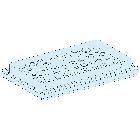 Piastra passacavi 39 entrate 7-26mm - Prisma G IP55 - SCHNEIDER ELECTRIC LVS08898 product photo