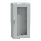 Armadio in poliestere con porta trasparente 1000x500x320 IP65 RAL 7035 - SCHNEIDER ELECTRIC NSYPLA1053TG product photo
