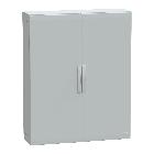 Armadio in poliestere con porta liscia 1250x1000x320 IP65 RAL 7035 - SCHNEIDER ELECTRIC NSYPLA12103G product photo