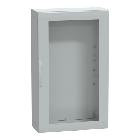 Armadio in poliestere con porta trasparente 1250x750x320 IP65 RAL 7035 - SCHNEIDER ELECTRIC NSYPLA1273TG product photo