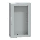 Armadio in poliestere con porta trasparente 1250x750x320 IP65 RAL 7035 - SCHNEIDER ELECTRIC NSYPLA1273TG product photo