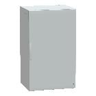 Armadio in poliestere con porta liscia 1250x750x620 IP65 RAL 7035 - SCHNEIDER ELECTRIC NSYPLA1276G product photo