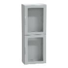 Armadio in poliestere con porta trasparente 2000x750x420 IP65 RAL 7035 - SCHNEIDER ELECTRIC NSYPLA2074TG product photo