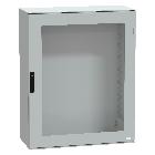 Cassa in poliestere 1055x850x350 IP66 con porta trasparente RAL 7035 - SCHNEIDER ELECTRIC NSYPLM108TG product photo