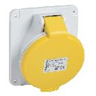 Presa fissa BT da incasso inclinata IP44 16A 110V 2PT cablaggio rapido - SCHNEIDER ELECTRIC PKY16F413 product photo