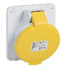 Presa fissa BT da incasso inclinata IP44 16A 110V 2PT cablaggio rapido - SCHNEIDER ELECTRIC PKY16F413 product photo