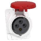 Presa fissa BT da incasso inclinata IP44 16A 380V 3PT cablaggio rapido - SCHNEIDER ELECTRIC PKY16F434 product photo