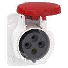 Presa fissa BT da incasso diritta IP44 16A 380V 3PT cablaggio rapido - SCHNEIDER ELECTRIC PKY16G434 product photo