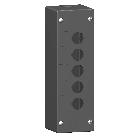 Pulsantiera vuota ambienti aggressivi - nero - 5 fori - 5 fori - SCHNEIDER ELECTRIC XALG05 product photo