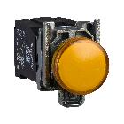 Lampada spia D.22  - IP65 - gialla - lampadina BA 9S - 120V - SCHNEIDER ELECTRIC XB4BV35 product photo