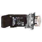 Pulsante luminoso bianco D.22  - filoghiera ad impulso - 120V - 1NO+1NC - SCHNEIDER ELECTRIC XB4BW3135 product photo