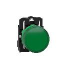 Lampada spia completa D.22 - IP65 - verde - LED universale - 230Vacac - SCHNEIDER ELECTRIC XB5AVM3 product photo