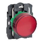 Lampada spia completa D.22 - IP65 - rossa - LED universale - 230Vacac - SCHNEIDER ELECTRIC XB5AVM4 product photo