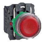 Pulsante luminoso rosso D.22 - filoghiera ad impulso - 24Vac/dc - 1NA+1NC- LED universale - SCHNEIDER ELECTRIC XB5AW34B5 product photo