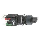 Selettore nero D.16 - leva - 3 posizioni - 1NO+1NC - SCHNEIDER ELECTRIC XB6AD235B product photo