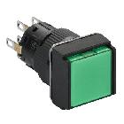 Pulsante luminoso verde D.16 - filoghiera ad impulso - 24V - 2NC/NO - SCHNEIDER ELECTRIC XB6ECW3B2P product photo