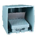 Interruttore a pedale singolo XPE-M c/protezione metallo blu - 2NC+2NO - SCHNEIDER ELECTRIC XPEM711 product photo